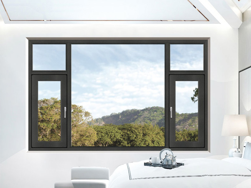 100斷橋窗紗一體系統平開窗